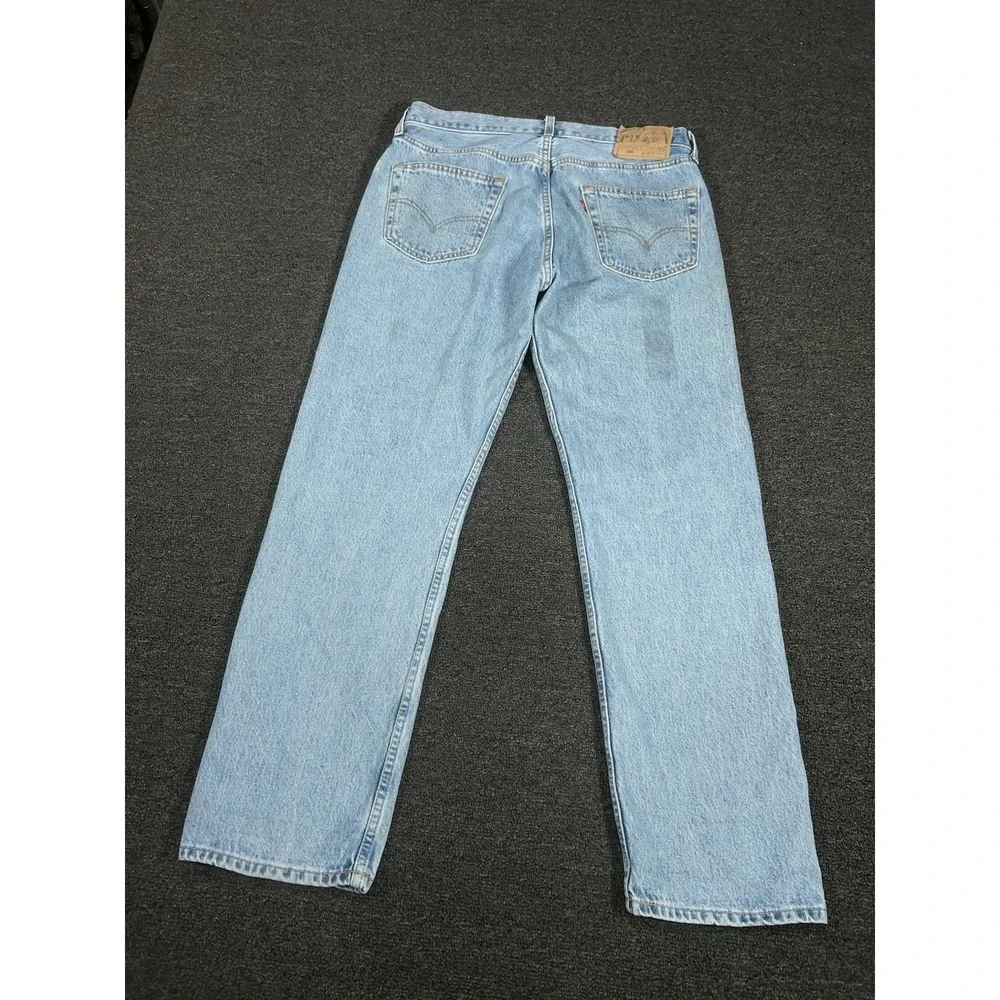 Vintage Levi's 501 Jeans Men's 34x30 Blue Denim Made In USA 90s Button Fly